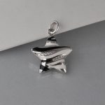 Privezak zvezda sa emajlom i cirkonima - 0859