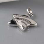 Privezak zvezda sa emajlom i cirkonima - 0859 - Slika 2