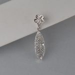 Privezak cvet i list sa cirkonima - 0861