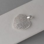 Privezak srce sa cirkonima - 0858 - Slika 3