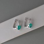 Minđuše srce paraiba tourmaline - 0462 - Slika 3
