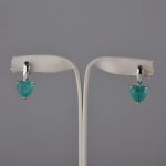 Minđuše srce paraiba tourmaline - 0462 - Slika 2