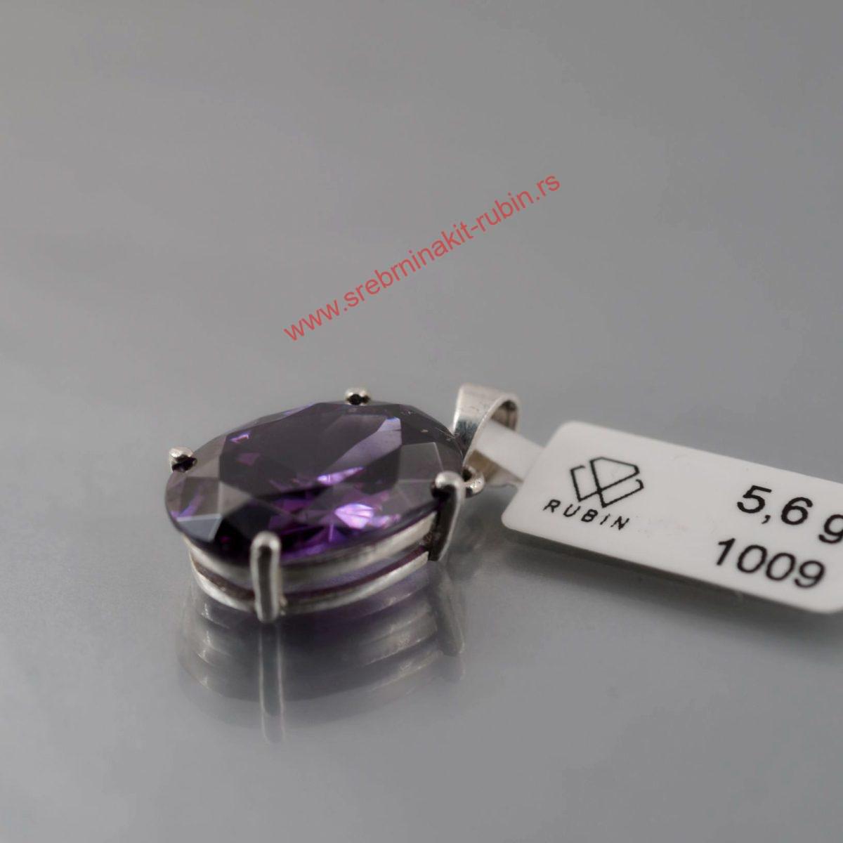 Privezak kristal ovalni - 0989 - Slika 2