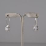 Minđuše krug  sa kristalom - 0956 - Slika 2