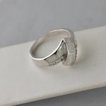 Prsten beli opal sa cirkonima - 0929 - Slika 5