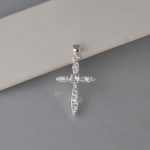 Privezak krst sa cirkonima - 1023