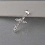 Privezak krst sa cirkonima - 1023 - Slika 2