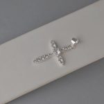 Privezak krst sa cirkonima - 1023 - Slika 3