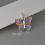Privezak leptir sedef - 0933