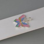 Privezak leptir sedef - 0933 - Slika 3