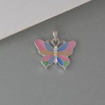 Privezak leptir sedef - 0933 - Slika 4
