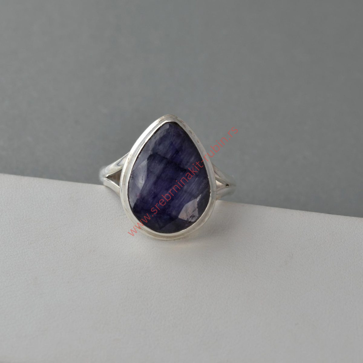 Prsten poludragi kamen lapis lazuli - 0943 - Slika 5