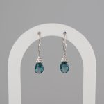 Minđuše topaz sa cirkonima - 0697