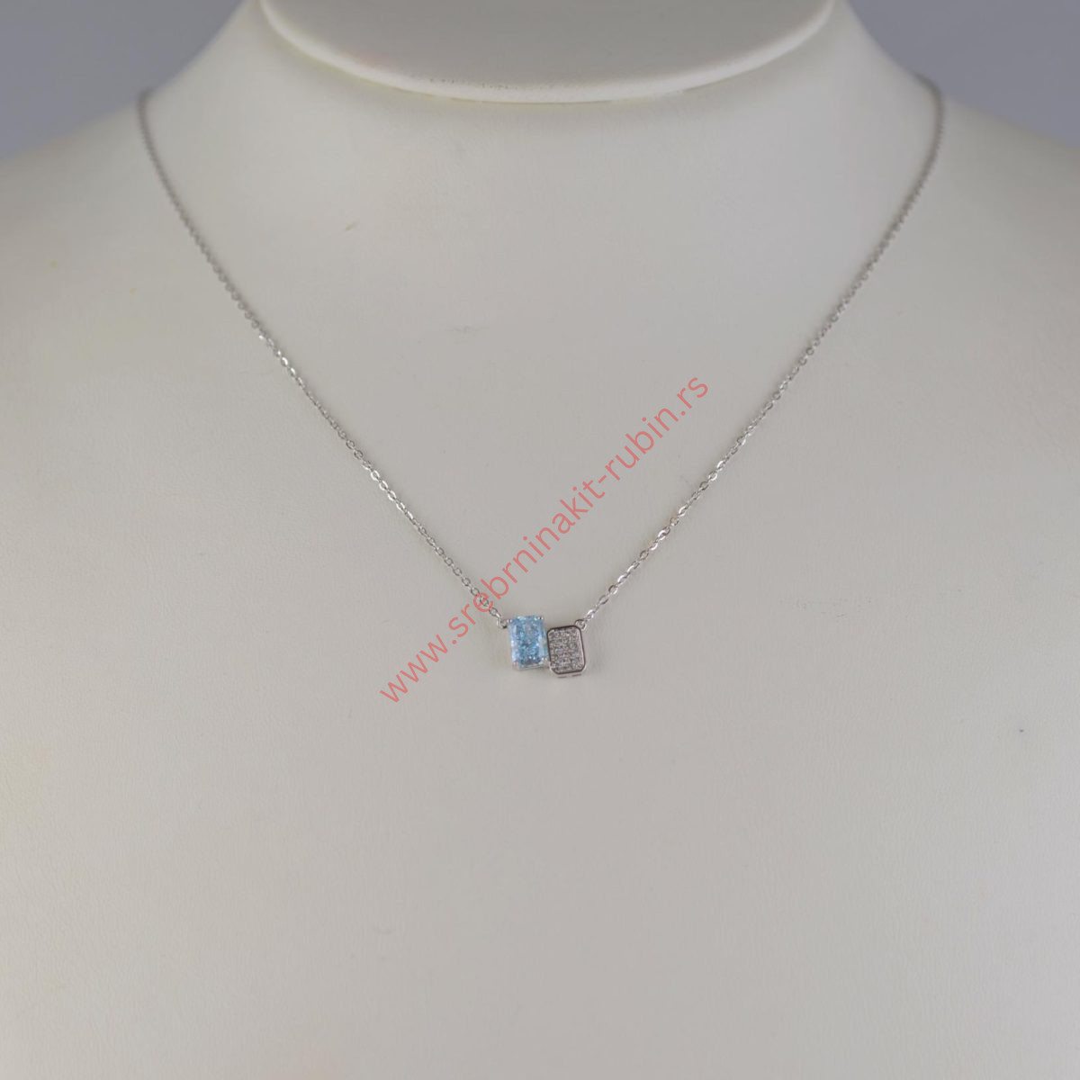 Lančić topaz nebesko plavi- 1190 - Slika 3