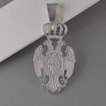 Privezak grb Srbije dvoglavi orao - 1043