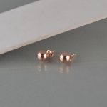 Minđuše kuglica rosegold - 1095