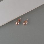 Minđuše kuglica rosegold - 1095 - Slika 3