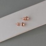 Minđuše kuglica rosegold - 1095 - Slika 2