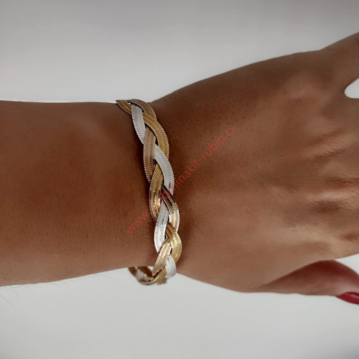 Narukvica pletenica trobojna - 1108 - Slika 2