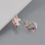 Minđuše jednorog emajl - 0226