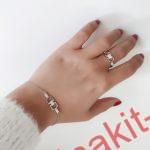Set lančić, narukvica, minđuše i prsten - 1125 - Slika 2