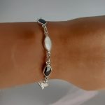 Narukvica sedef i oniks - 1178 - Slika 2