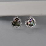 Minđuše srce cirkoni i sedef avalon - 1230