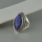 Prsten lapis lazuli patiniran - 1229