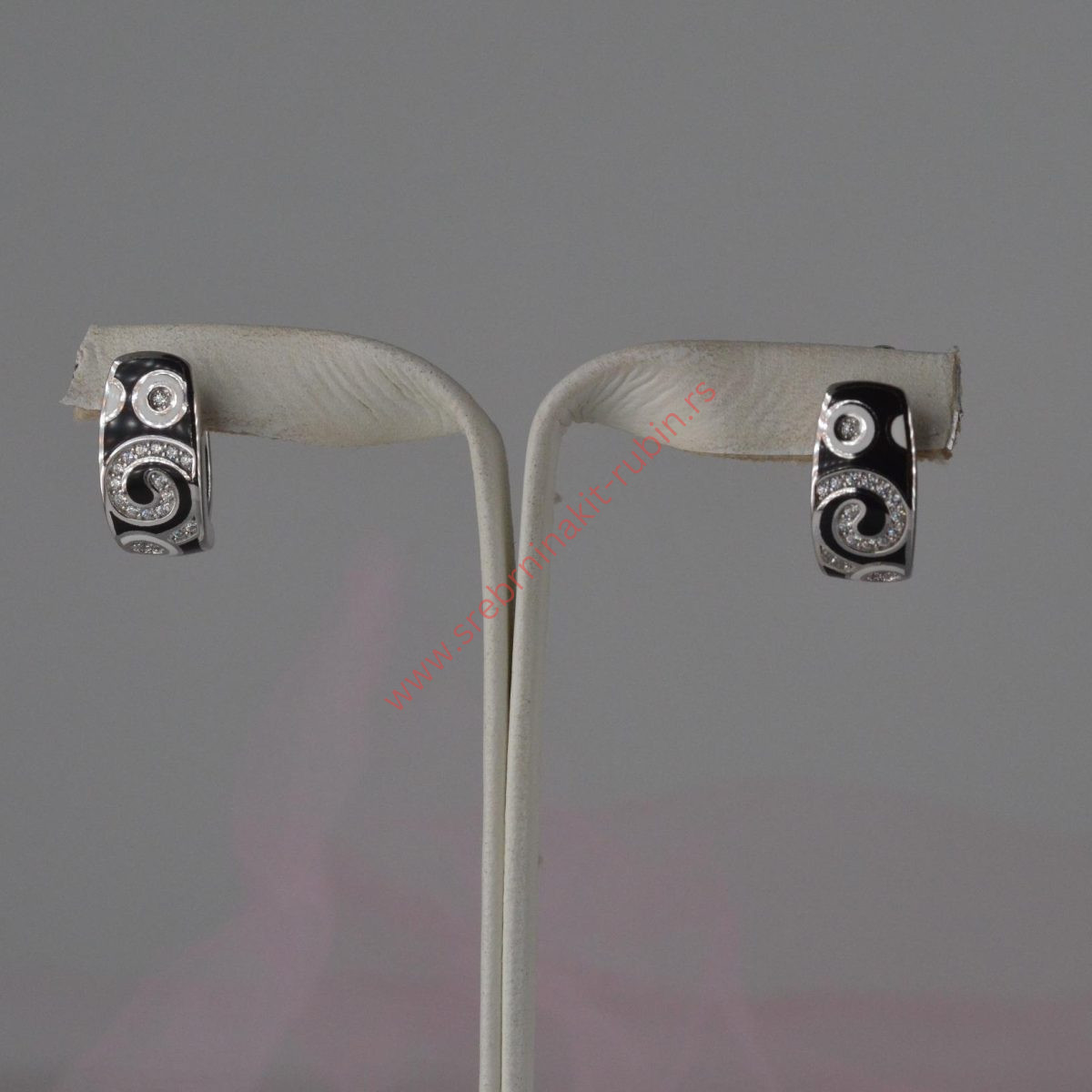 Minđuše cirkoni i emajl - 1247 - Slika 2