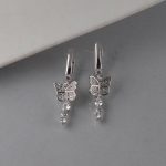 Minđuše leptir sa cirkonima - 1250