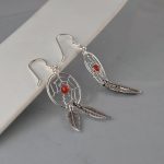 Minđuše hvatač snova patinirane - 1261 - Slika 3