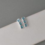 Minđuše kocke sa cirkonima - 1249