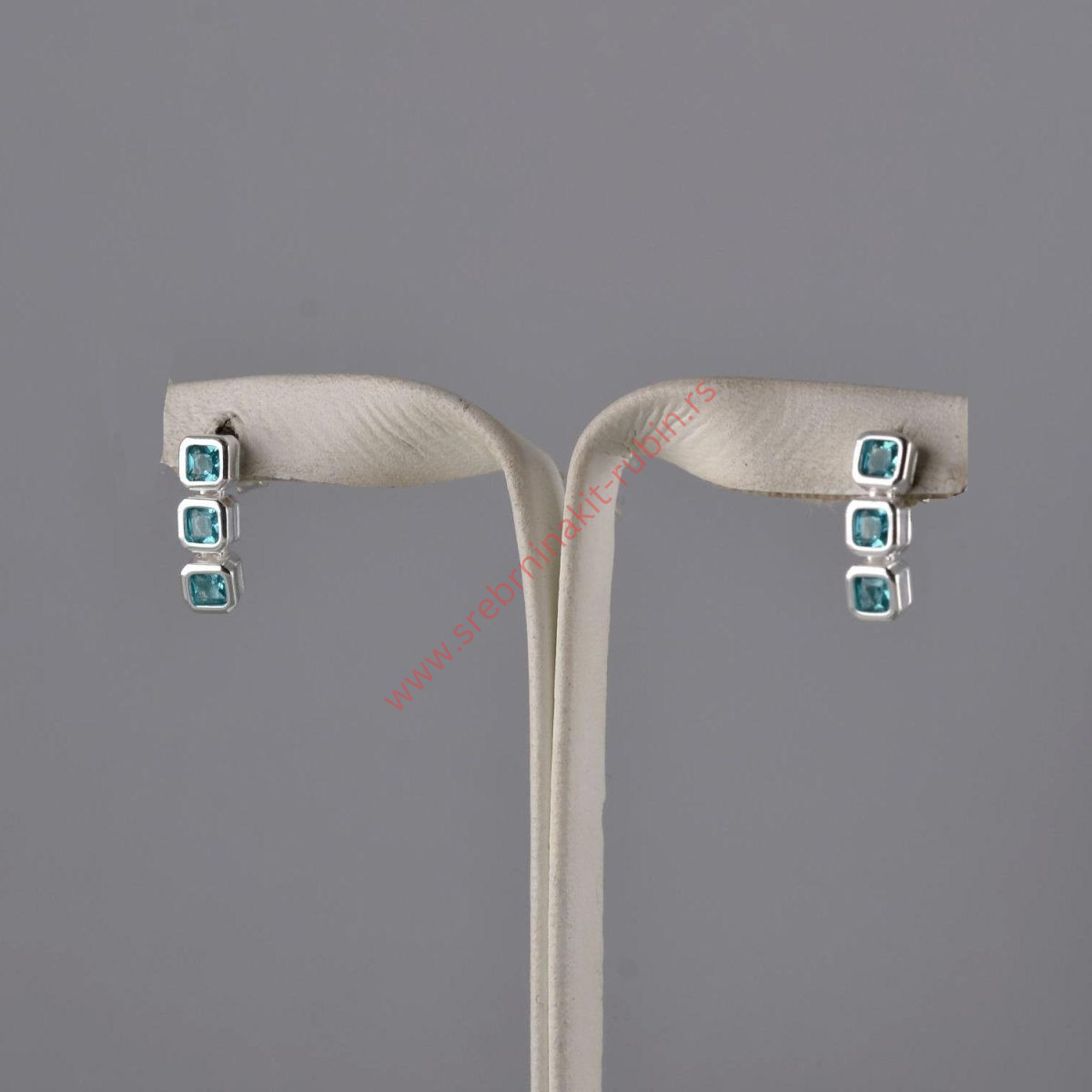 Minđuše kocke sa cirkonima - 1249 - Slika 4