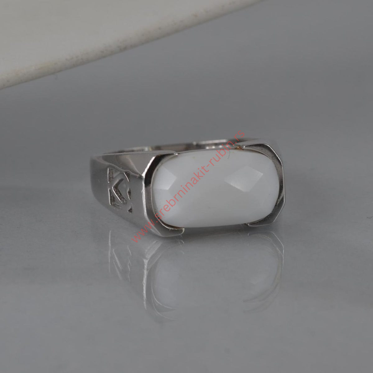 Prsten beli oniks - 1276 - Slika 4