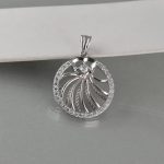 Privezak krug sa cirkonima - 0028 - Slika 4