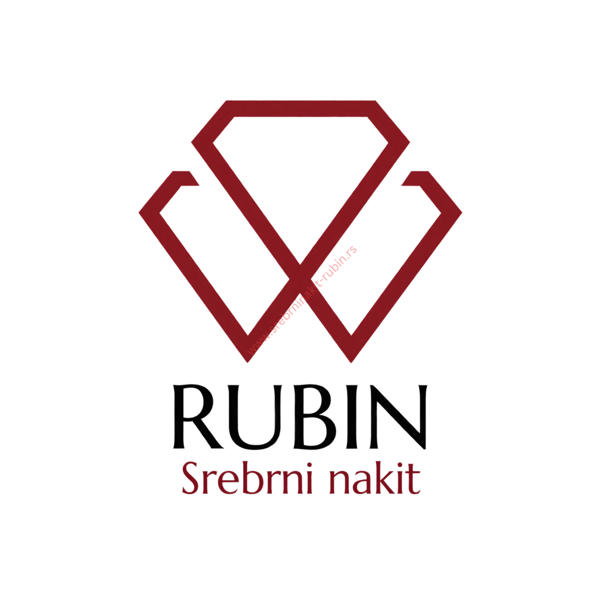 Srebrni nakit Rubin